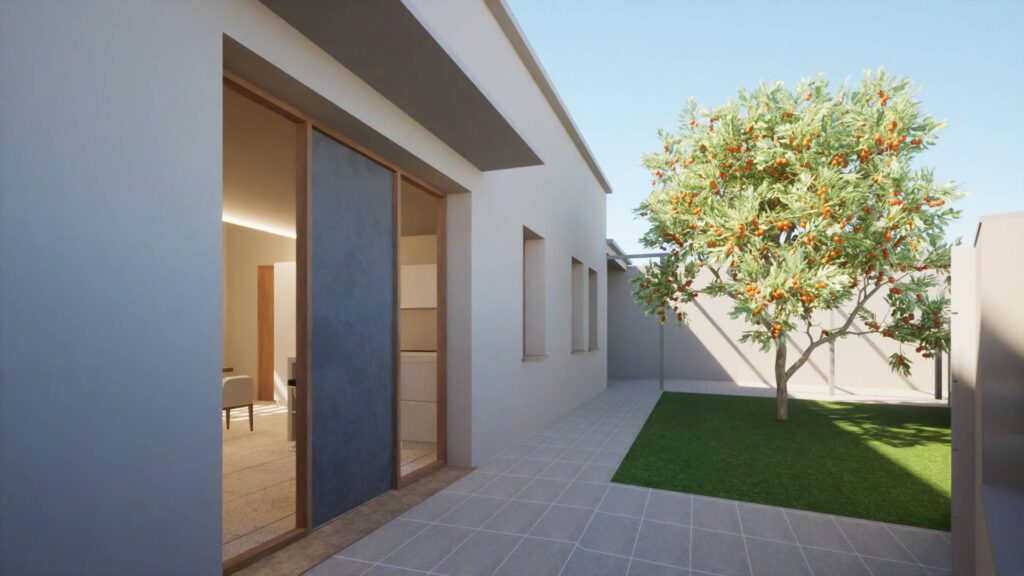 Serramenti Internorm in PVC di design in casa in legno moderna