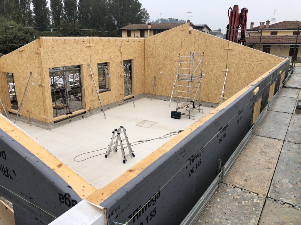 casa in legno telaio mantova